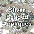 silver beaded appliques