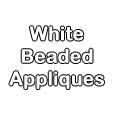 white beaded appliques