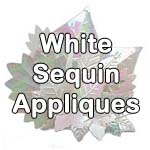 white sequin appliques