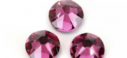 2088 Glitzstone 16 Facet Crystal Fucshia Pink Flatback Rhinestones
