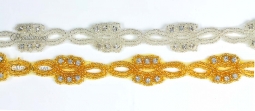 1033 Rhinestone & Beaded Trim