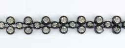 1087 Swarovski Crystal Jet Black Rhinestone Trim