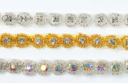 1118 Austrian Crystal Rhinestone Trim 7/16" wide