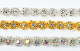 1118 Austrian Crystal Rhinestone Trim 7/16" wide