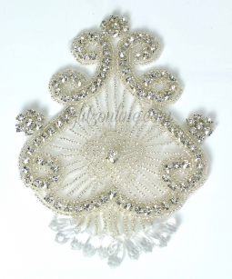 1157 Austrian Crystal Rhinestone Applique 4x5"