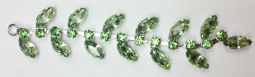 1300 Crystal Lime Green Rhinestone Applique