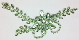 1302 Crystal Peridot Rhinestone Applique