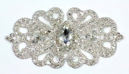 1310 Crystal Rhinestone Lace 5.5x3"