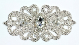 1310 Crystal Rhinestone Lace 5.5x3"