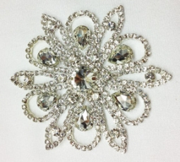 1315 Crystal Rhinestone Lace 3.5"