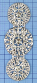 1367 Crystal Rhinestone Applique 6.5x2.5"