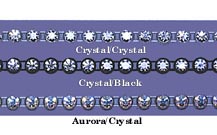 Preciosa Crystal 19ss 1 to 3 Rows Rhinestone Banding