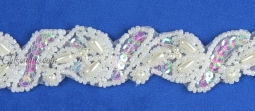 2034 1" Pearl Beaded Trim