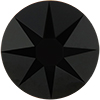 2058 Glitzstone Crystal Jet Black Flatback Rhinestones