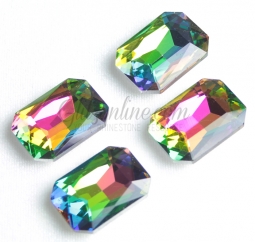 415 Glitzstone Vitrial Rainbow Pointed Back Rectangle Rhinestones