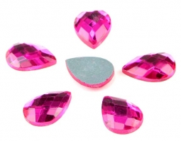 Glitzstone Crystal Fuchsia Teardrop Rhinestones