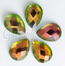 222 Glitzstone Vitrial Chessboard Pear Rhinestones