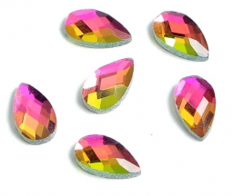 2303 GlitzStone Crystal Chessboard Rainbow Teardrop Rhinestones