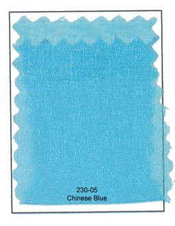 230-05 Chinese Blue Sparkle Organza Fabric