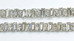 1011 Crystal Rhinestone Trim 6 Yard Bolt