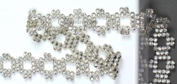 1015 Crystal Rhinestone Trim 6 Yard Bolt