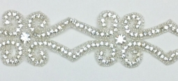 1020 Crystal Rhinestone Trim 6 Yard Bolt