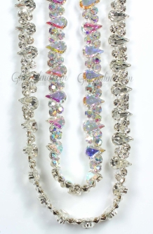 1021 Crystal Rhinestone Trim 6 Yard Bolt