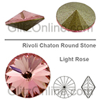 1122 Swarovski Crystal Light Rose Pink 14mm Rivoli Rhinestones 1 Dozen