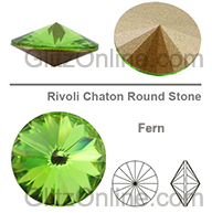 1122 Swarovski Crystal Fern Green 16mm Rivoli Rhinestones 1 Piece