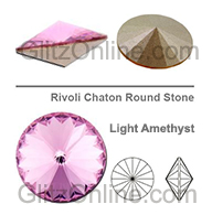 1122 Swarovski Crystal Light Amethyst Purple 24ss Rivoli Rhinestones Factory Pack (720 pieces)