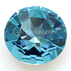 1201 Swarovski Crystal Aquamarine Blue 27mm Pointed Back Round Rhinestones