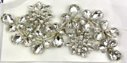 1331 Crystal Rhinestone Applique 4x9"