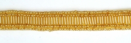 2006 Gold Bugle Beaded Trim 6 Yard Bolt