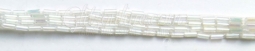 2007 Crystal Iridescent White 4 Row Bugle Beaded Trim 6 Yard Bolt