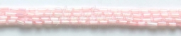 2007 Light Pink 4 Row Bugle Beaded Trim 6 Yard Bolt