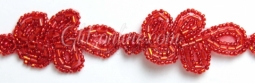 2009 Red Beaded Trim 6 Yard Bolt