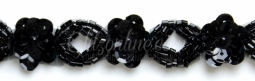 2010 Black Beaded Trim 6 Yard Bolt