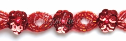 2010 Red Beaded Trim 6 Yard Bolt