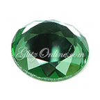211 GlitzStone Crystal Emerald Green Flat Top Round Flatback Rhinestone 25mm