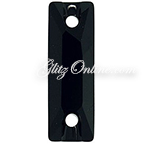 316 Glitzstone Jet Black Crystal Sew-on Baguette Rhinestones