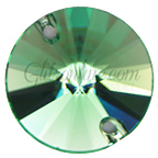 3200 Swarovski Crystal Erinite Green 10mm Flatback Sew On Rivoli Rhinestones 1 Piece