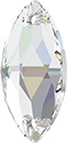 3223 Swarovski Crystal AB Sew-On Navette Rhinestones 12x6mm 1 Piece