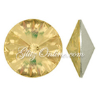 1122 GlitzStone Crystal Champagne Pointed Back Rivoli Rhinestones