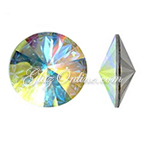 1122 GlitzStone Crystal AB Pointed Back Rivoli Rhinestones