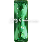 416 Glitzstone Emerald Green Cushion Back Baguette Rhinestones