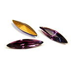 4200/2 Swarovski Crystal Amethyst Purple Navette Rhinestones 15x4mm 1 Dozen