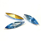 4200/2 Swarovski Crystal Aquamarine Blue Navette Rhinestones 15x4mm 12 Dozen Factory Pack