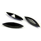 4200/2 Swarovski Crystal Jet Black Navette Rhinestones 15x4mm 1 Dozen