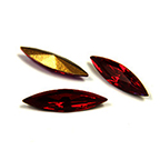4200/2 Swarovski Crystal Siam Red Navette Rhinestones 15x4mm 1 Dozen