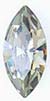 4200/2 Swarovski Crystal Black Diamond Gray Navette Rhinestones 6x3mm 1 Dozen